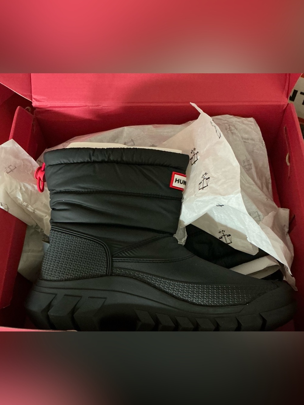 Women’s Hunter Black Intrepid Short Snow Boots size 7 - New in box